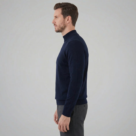 Herren Klassischer Rollkragenpullover