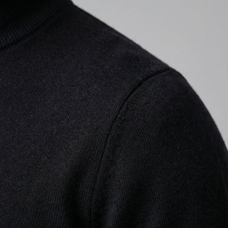 Herren Klassischer Rollkragenpullover