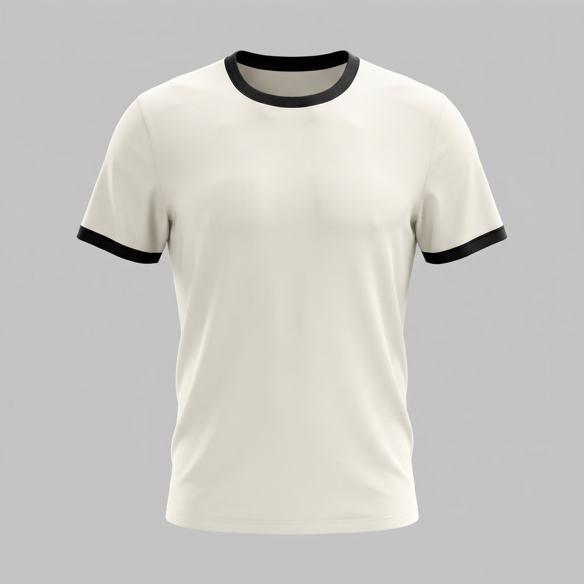 Herren Ringer T Shirt Mit Kontrastbesatz