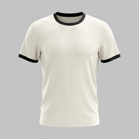 Herren Ringer T Shirt Mit Kontrastbesatz
