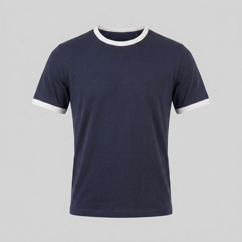 Herren Ringer T Shirt Mit Kontrastbesatz