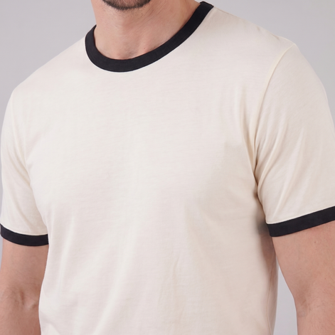 Herren Ringer T Shirt Mit Kontrastbesatz