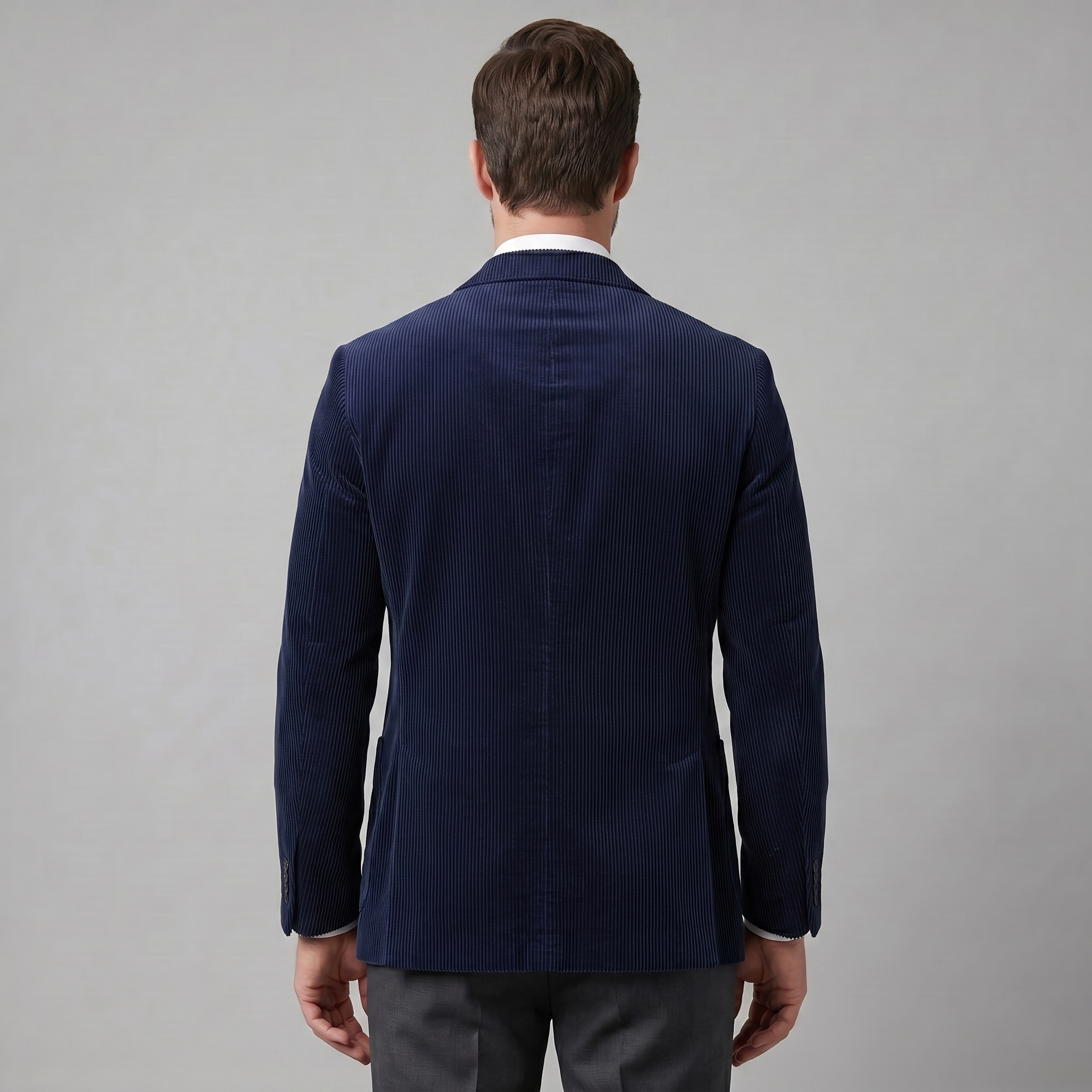 Herren Corduroy Blazer Jacke Mit Passender Weste