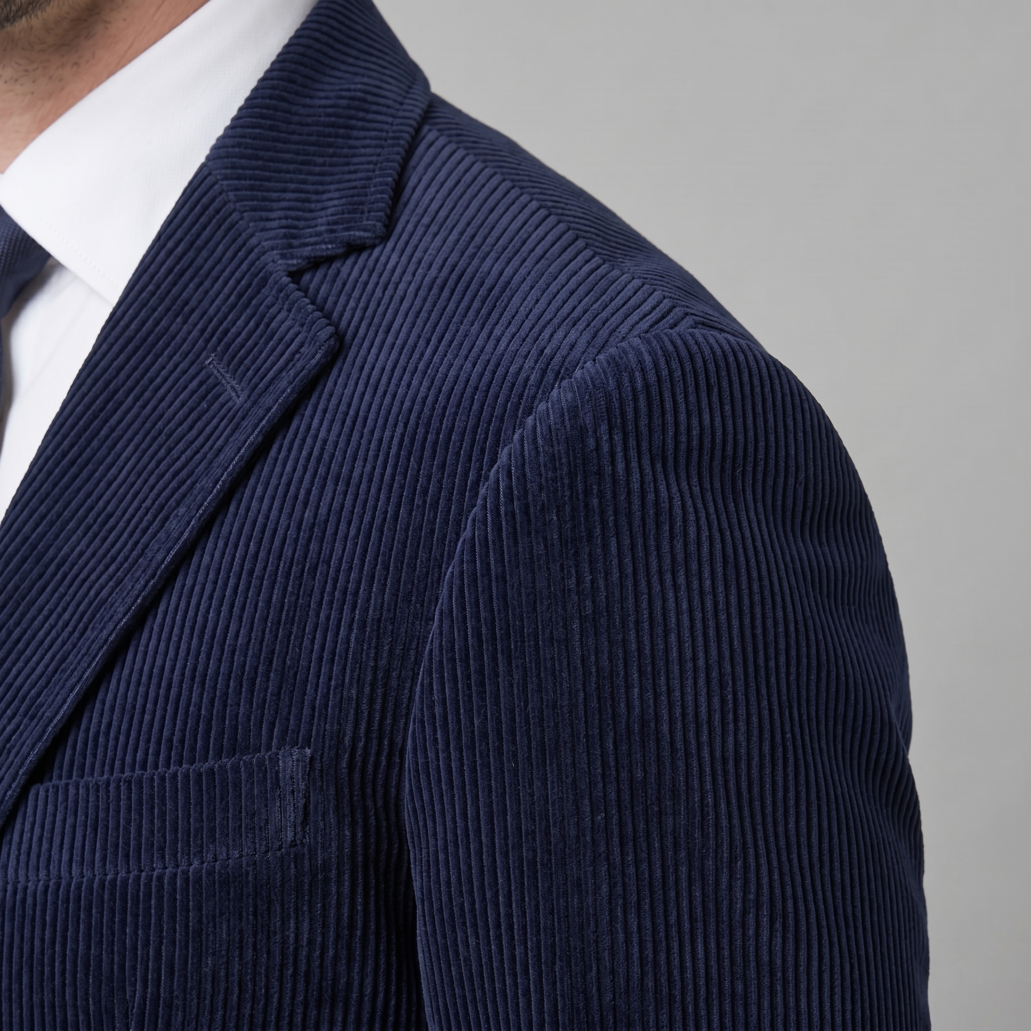 Herren Corduroy Blazer Jacke Mit Passender Weste