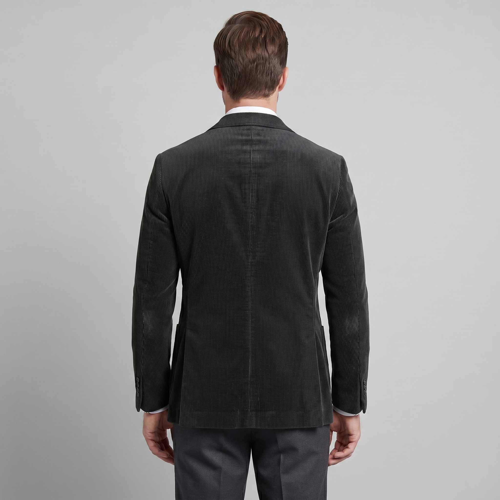 Herren Corduroy Blazer Jacke Mit Passender Weste