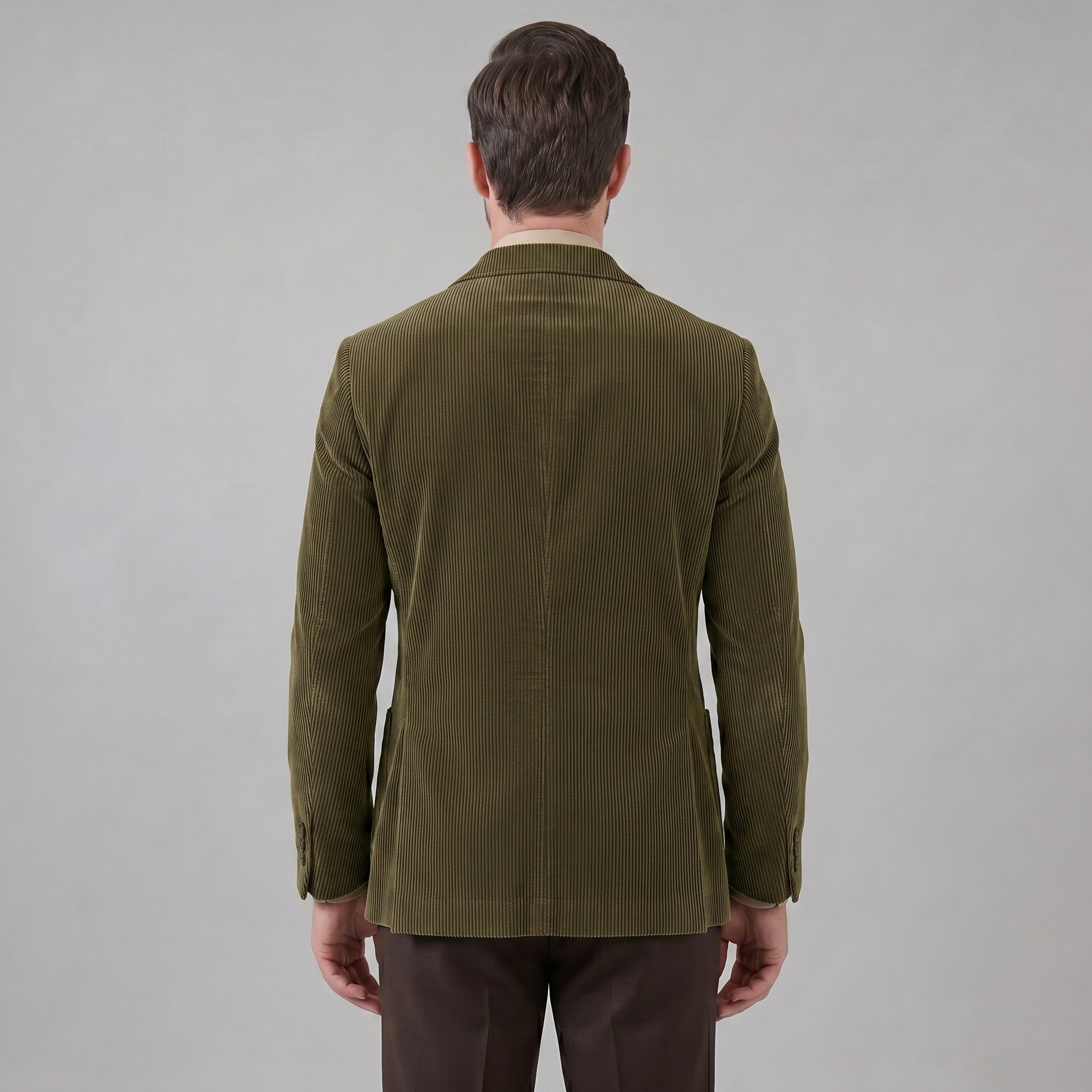 Herren Corduroy Blazer Jacke Mit Passender Weste