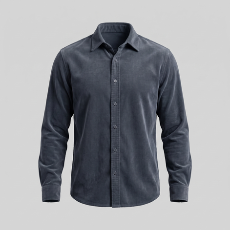 Herren Corduroy Langarm Freizeit Hemd
