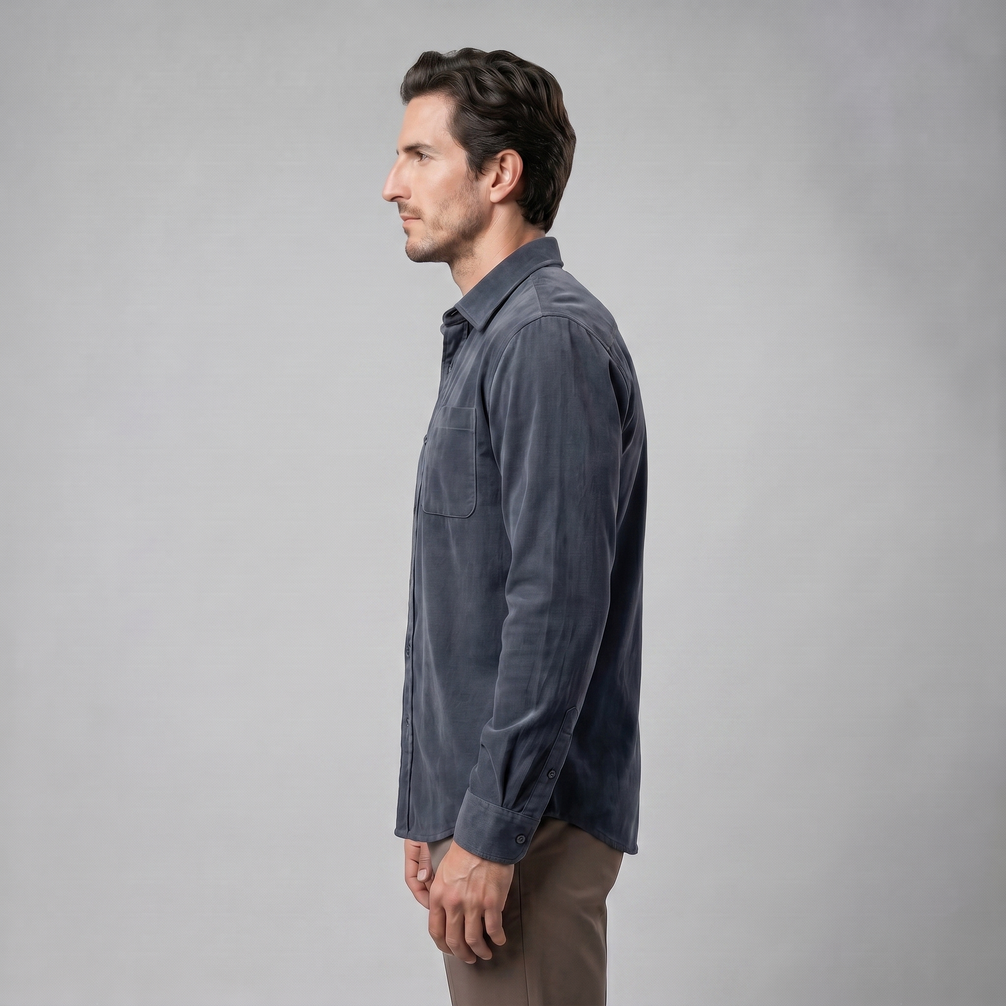 Herren Corduroy Langarm Freizeit Hemd