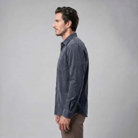 Herren Corduroy Langarm Freizeit Hemd