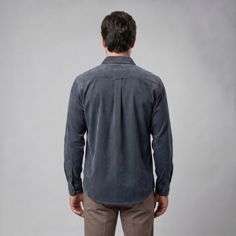 Herren Corduroy Langarm Freizeit Hemd