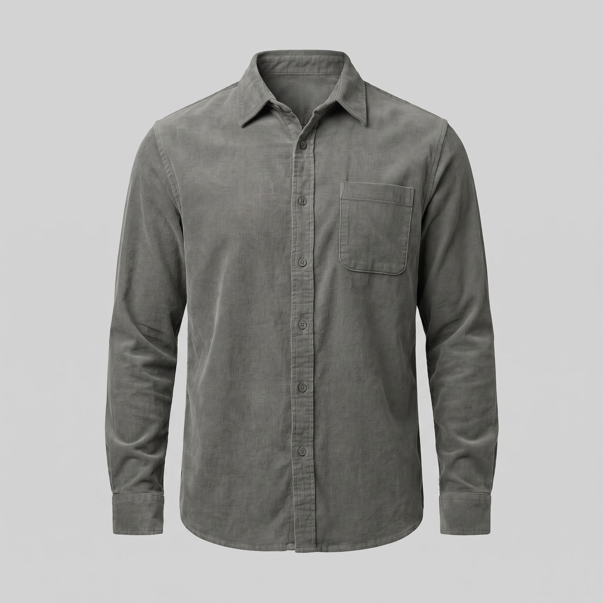 Herren Corduroy Langarm Freizeit Hemd