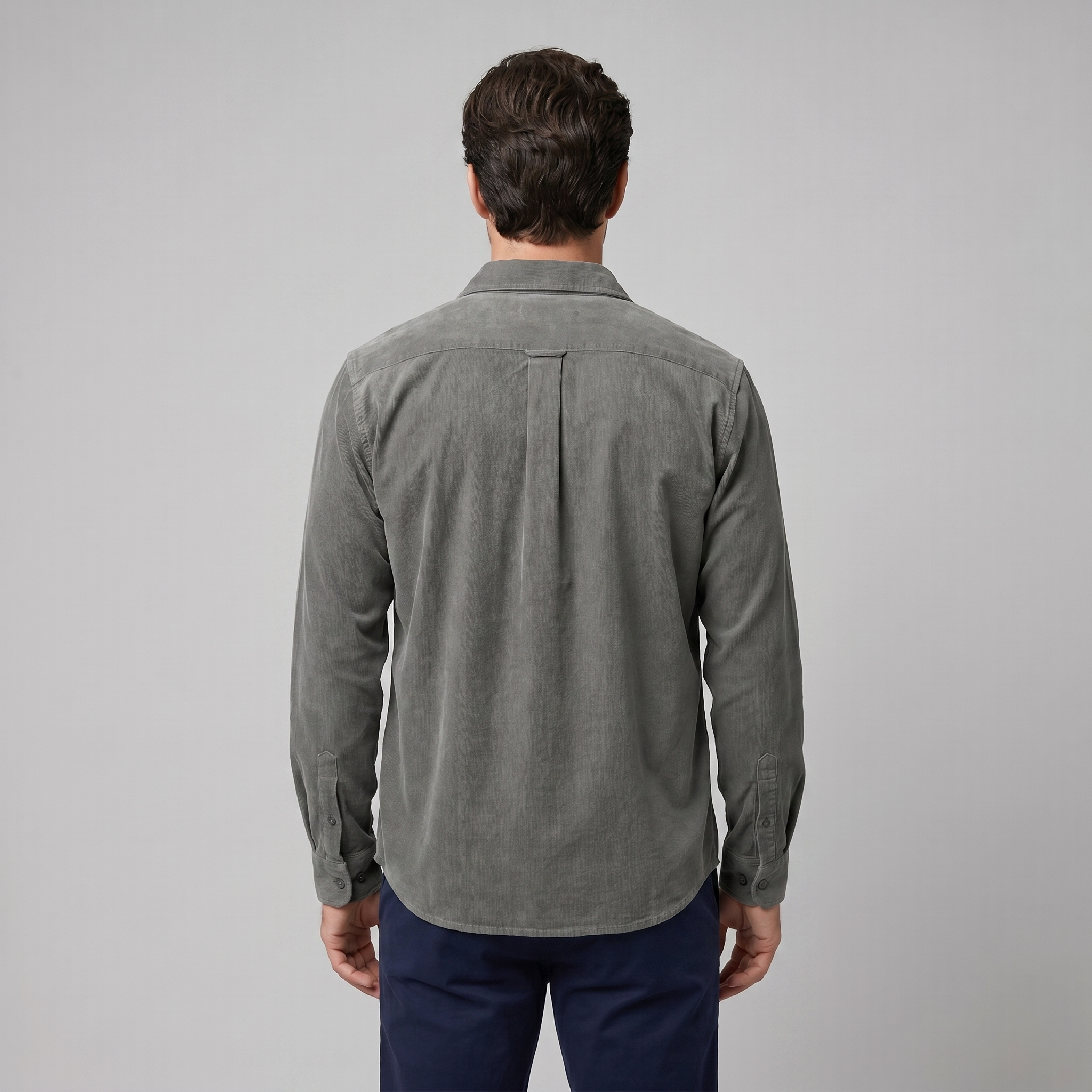 Herren Corduroy Langarm Freizeit Hemd