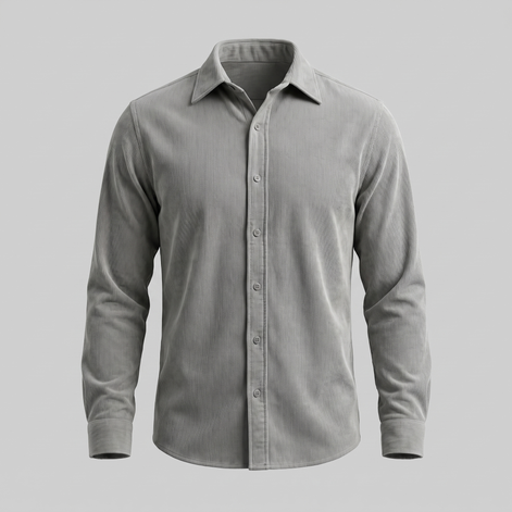 Herren Corduroy Langarm Freizeit Hemd