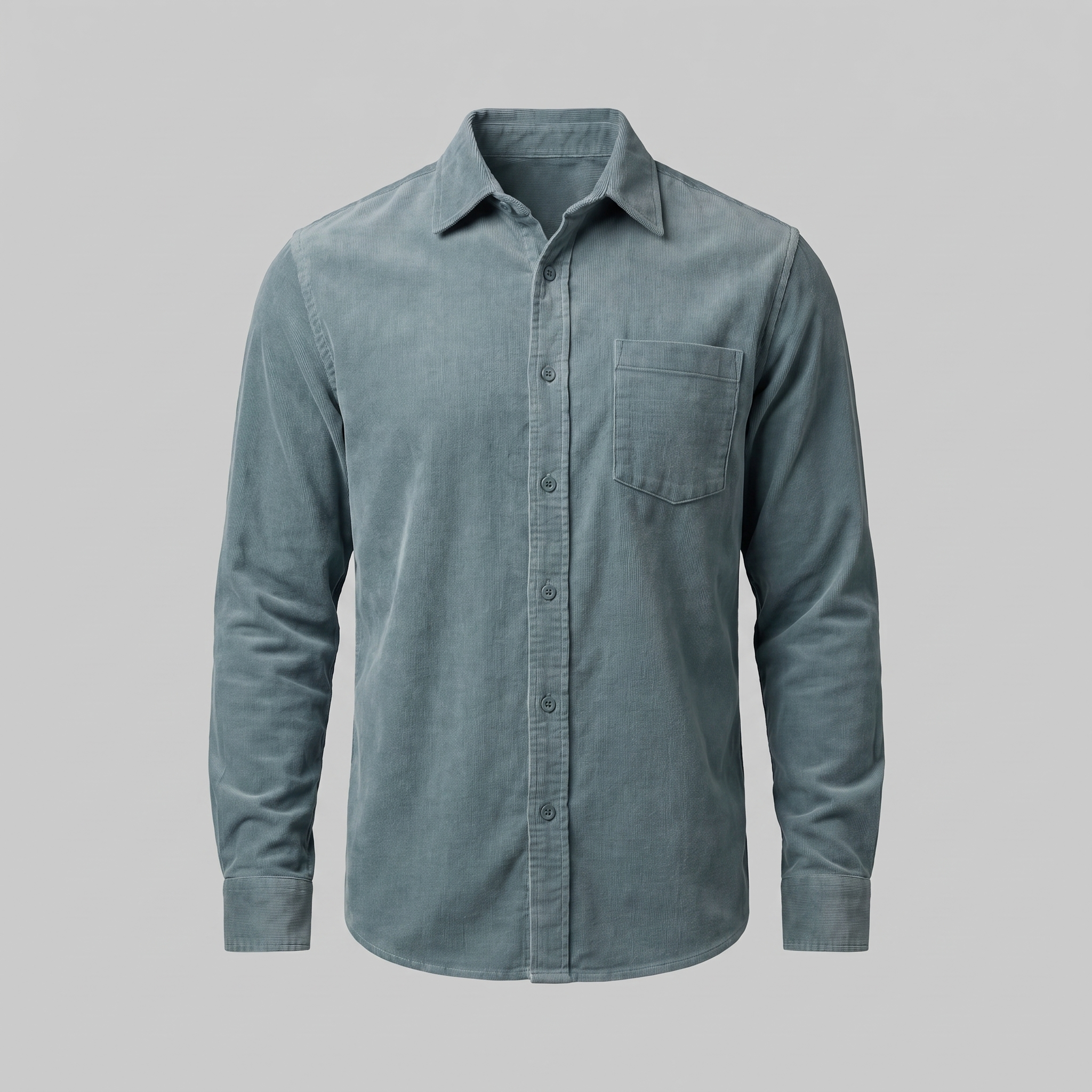 Herren Corduroy Langarm Freizeit Hemd