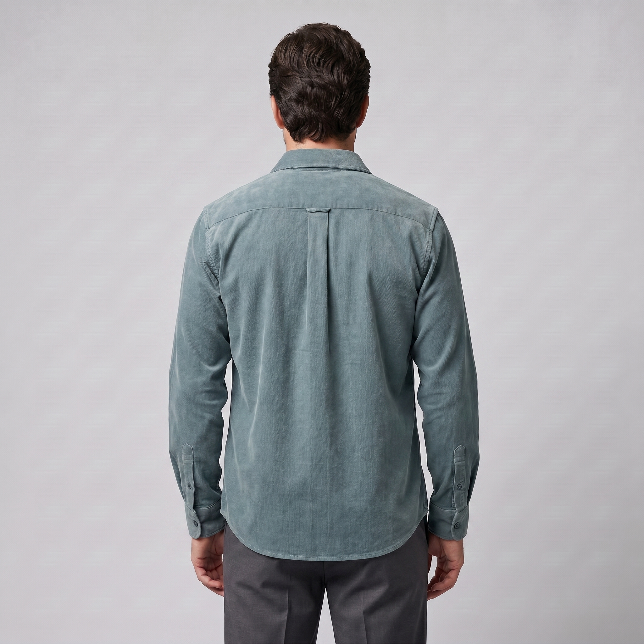 Herren Corduroy Langarm Freizeit Hemd