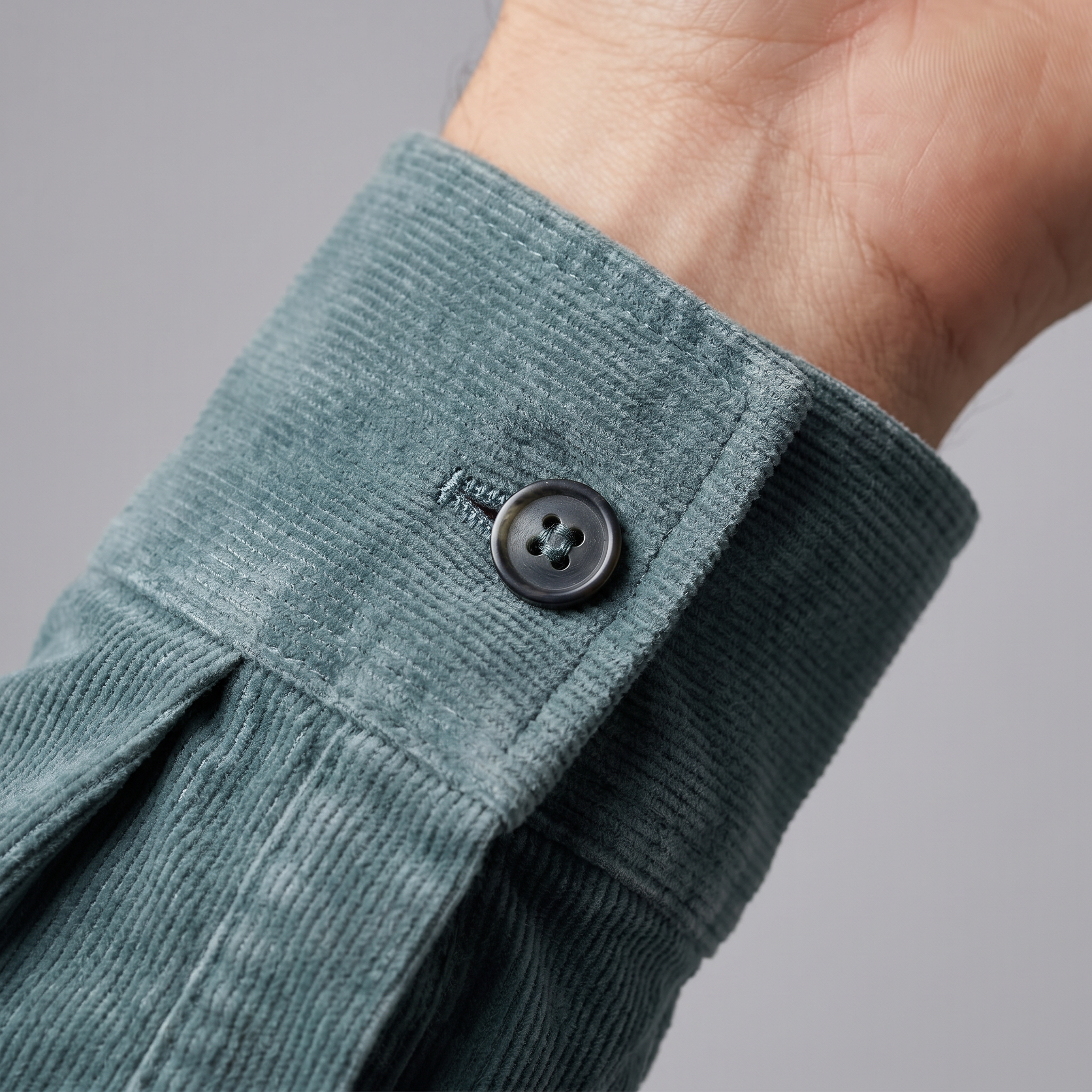 Herren Corduroy Langarm Freizeit Hemd