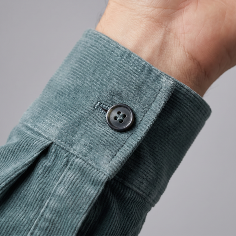 Herren Corduroy Langarm Freizeit Hemd