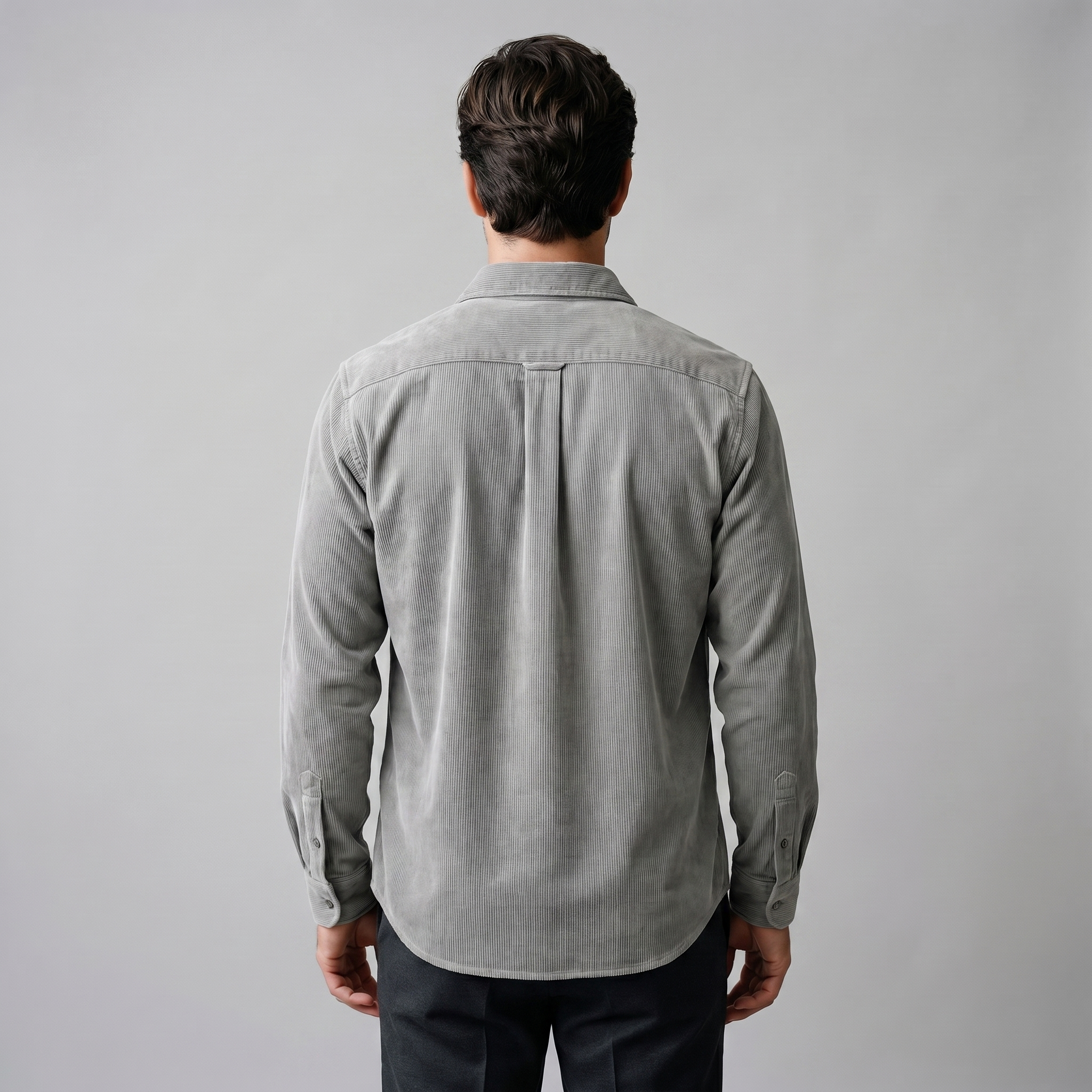 Herren Corduroy Langarm Freizeit Hemd