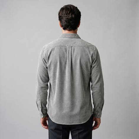 Herren Corduroy Langarm Freizeit Hemd