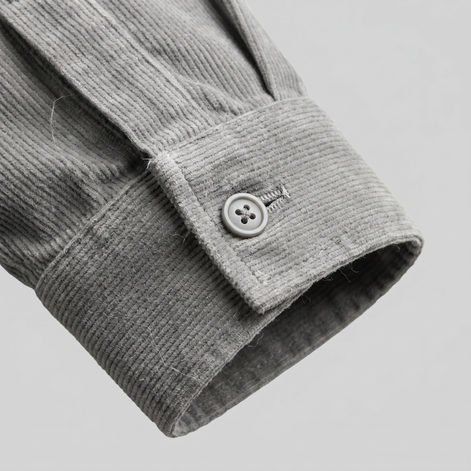 Herren Corduroy Langarm Freizeit Hemd