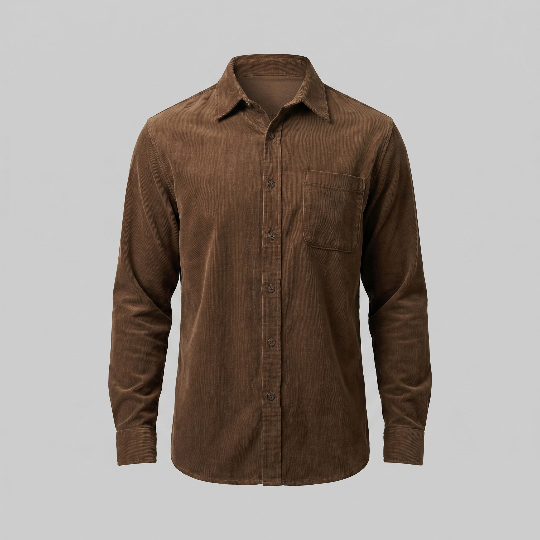 Herren Corduroy Langarm Freizeit Hemd