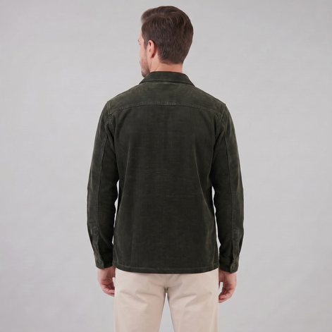 Herren Kordstoff Overshirt