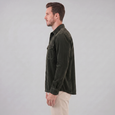 Herren Kordstoff Overshirt