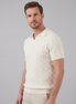 Herren Diamant Zopfmuster Polo