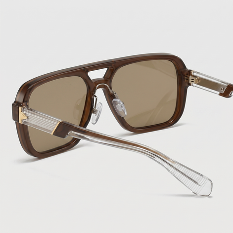 Herren Aviator Sonnenbrille Doppelbrücke