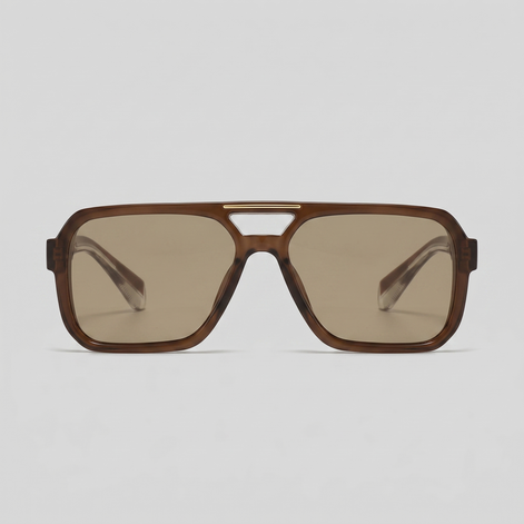Herren Aviator Sonnenbrille Doppelbrücke