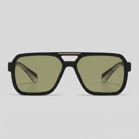 Herren Aviator Sonnenbrille Doppelbrücke