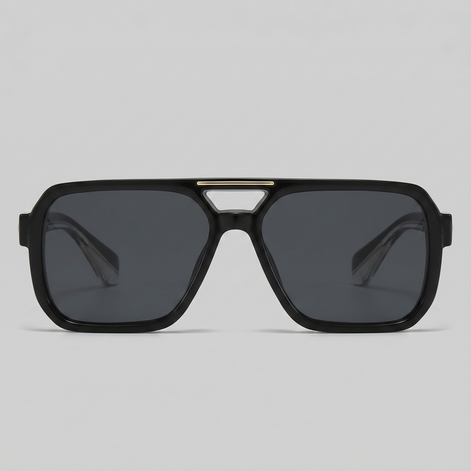 Herren Aviator Sonnenbrille Doppelbrücke