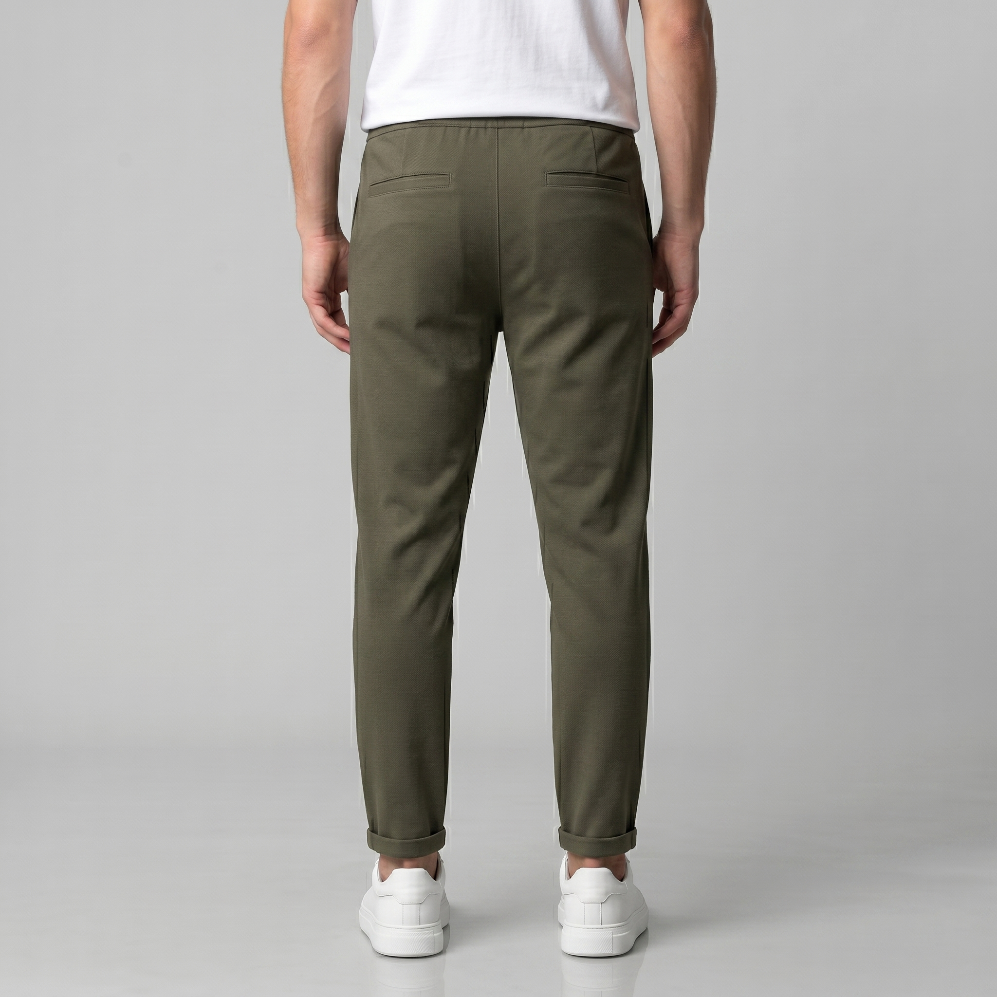 Maßgeschneiderte Herrenhose mit Kordelzug