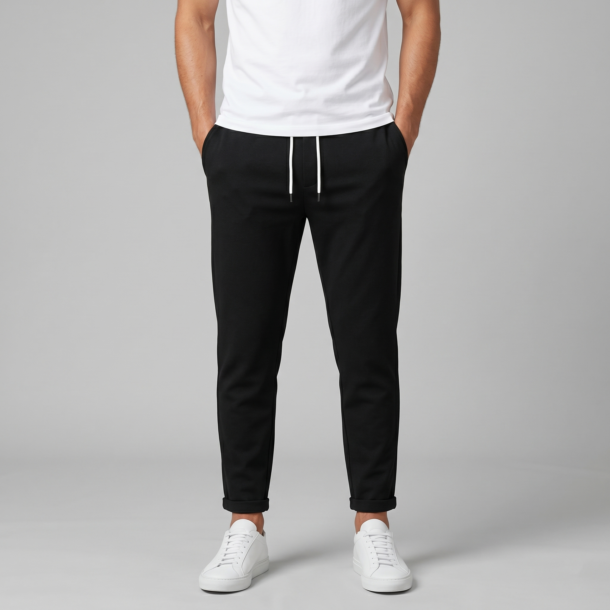 Maßgeschneiderte Herrenhose mit Kordelzug