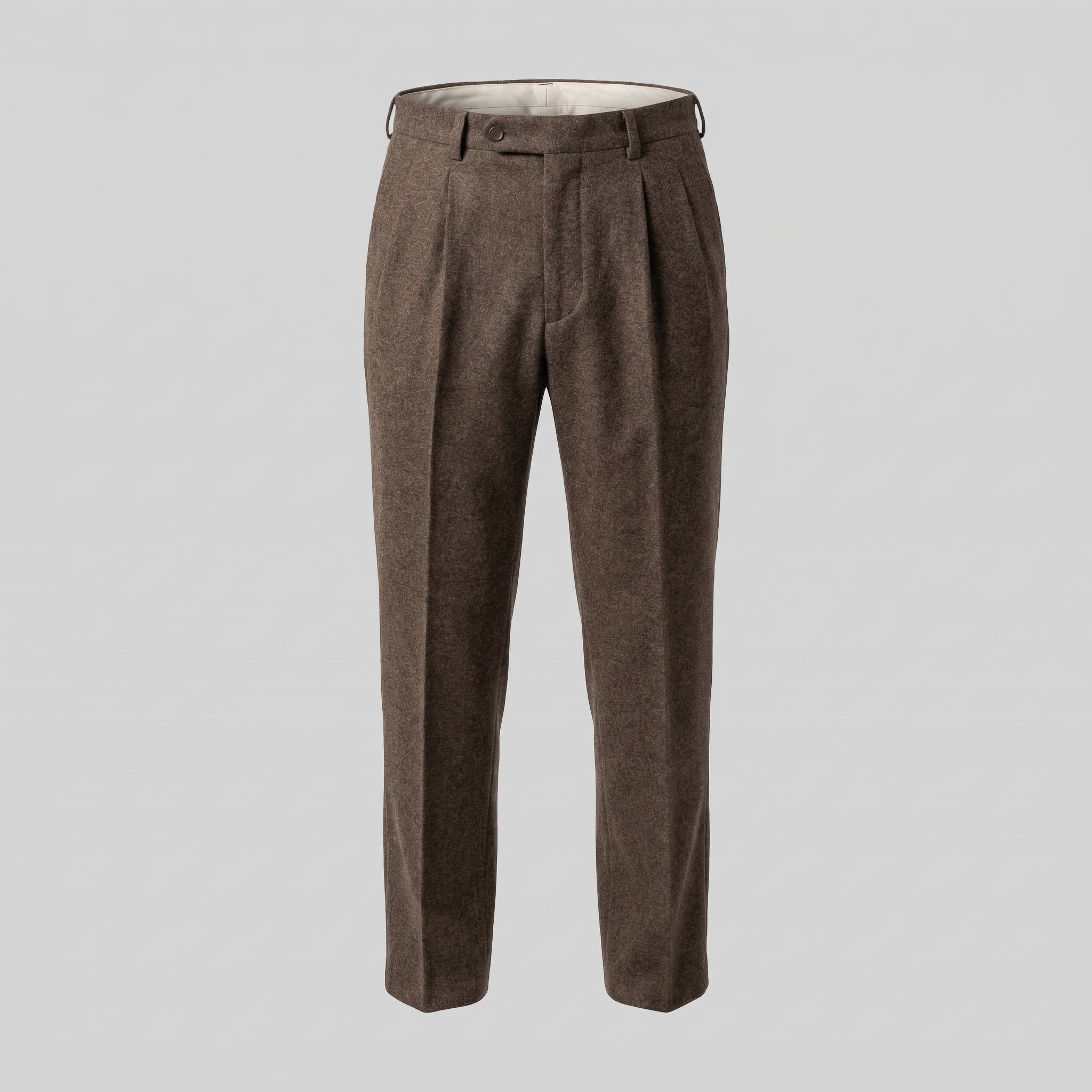 Herren Elegante Faltenhose Mit Seitlicher Verstellung