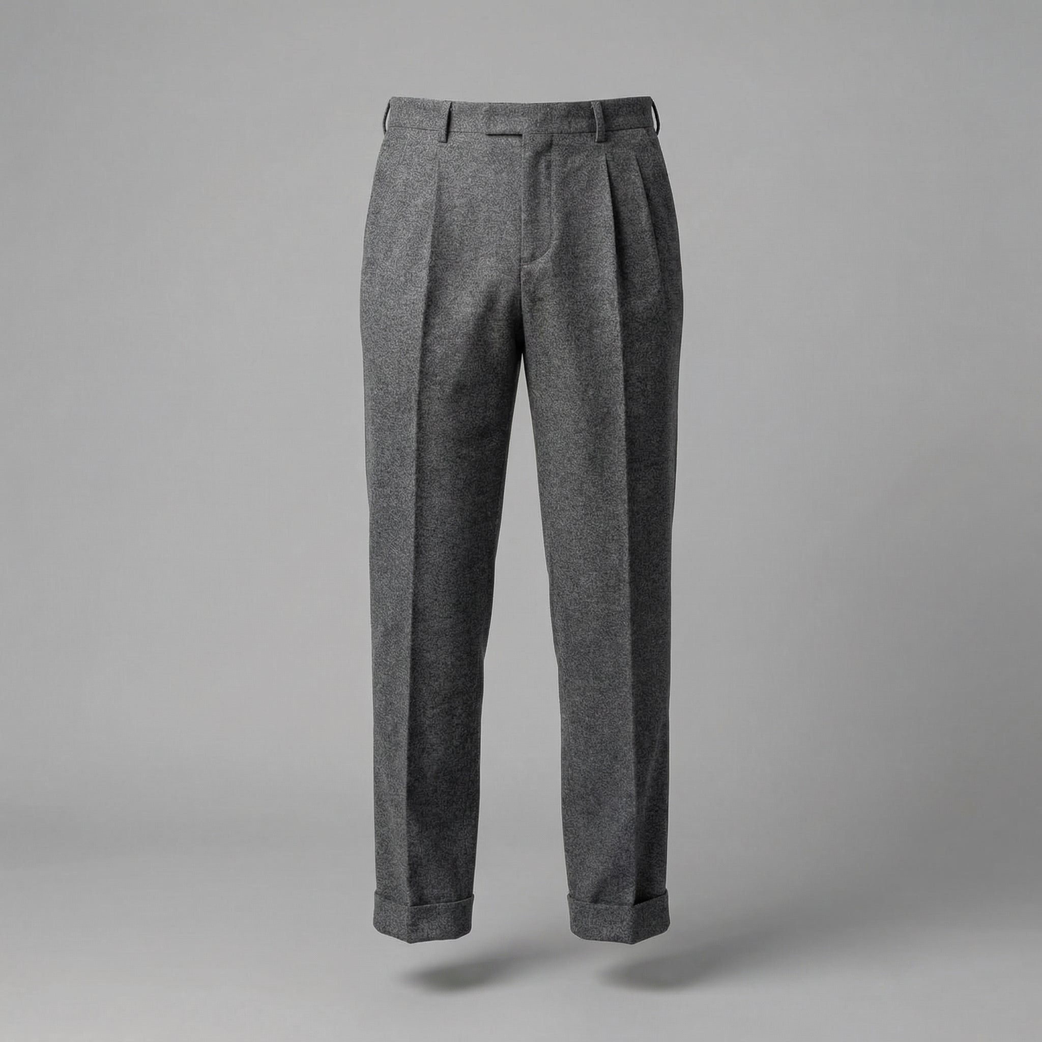 Herren Elegante Faltenhose Mit Seitlicher Verstellung