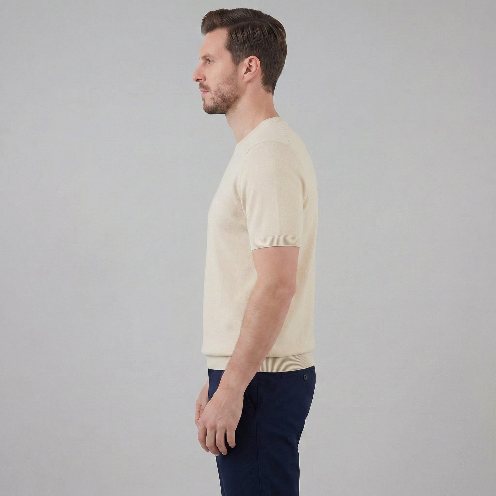 Herren Elegantes Kurzarm T-Shirt