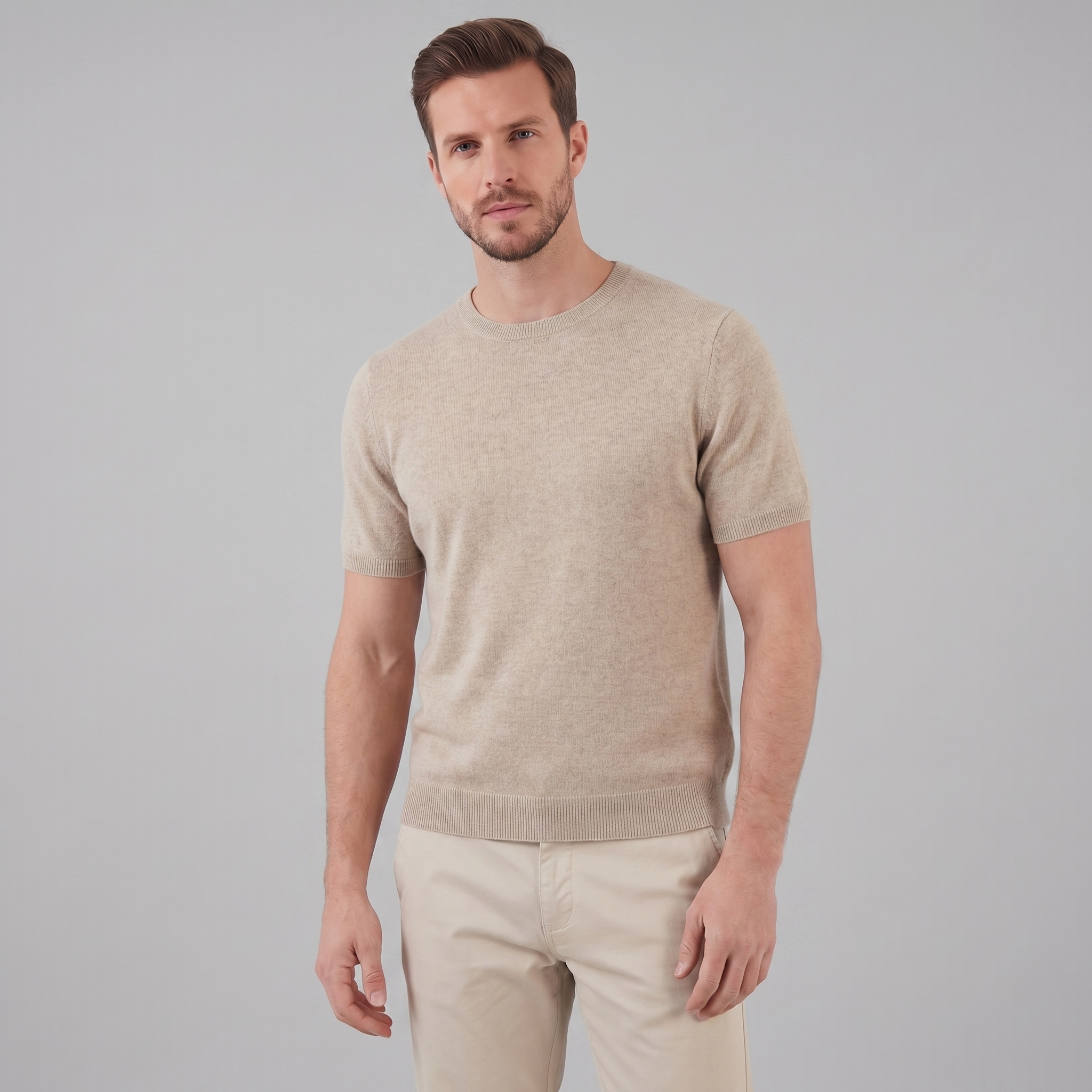 Herren Elegantes Kurzarm T-Shirt