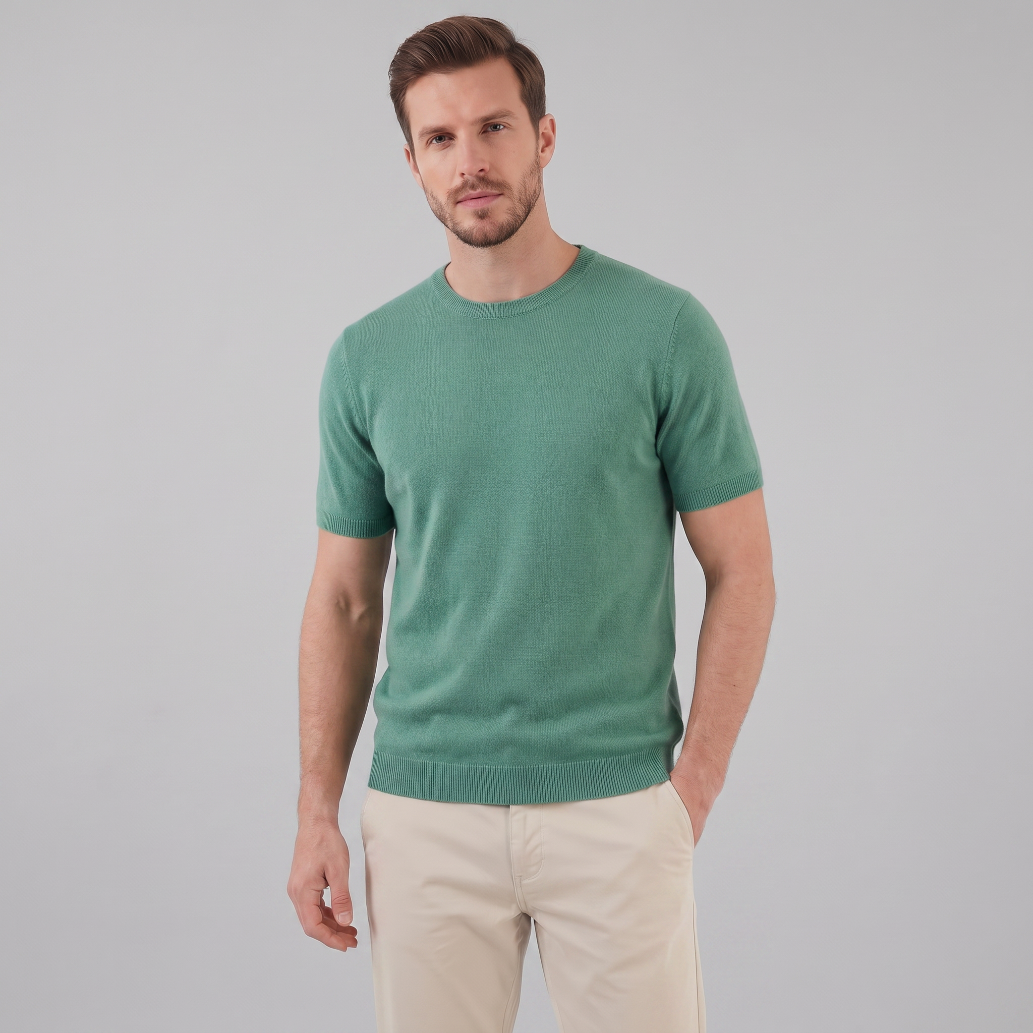 Herren Elegantes Kurzarm T-Shirt