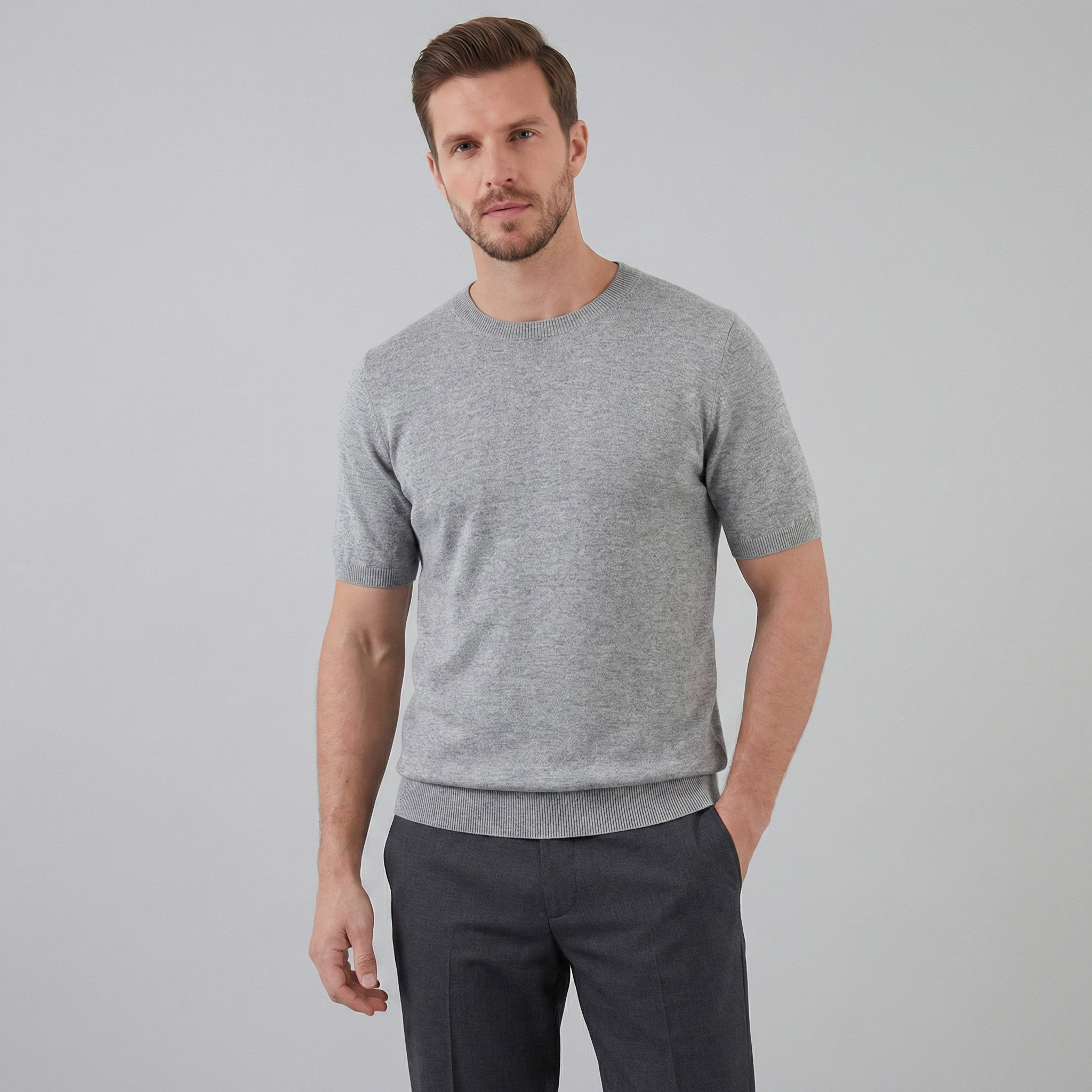 Herren Elegantes Kurzarm T-Shirt