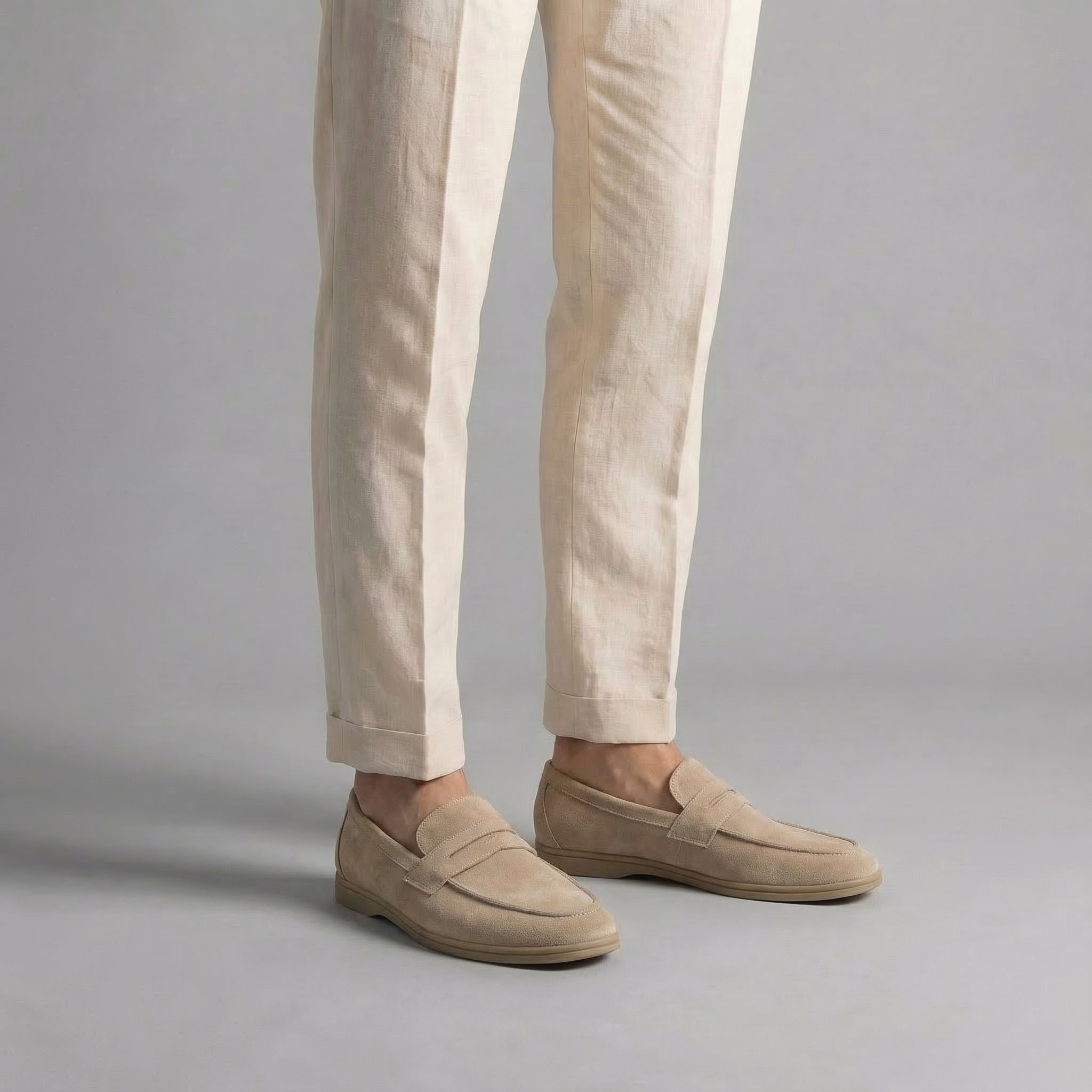 Herren Elegante Wildleder Penny Loafers