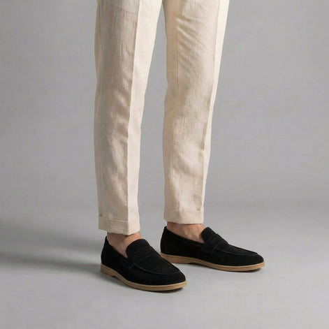 Herren Elegante Wildleder Penny Loafers