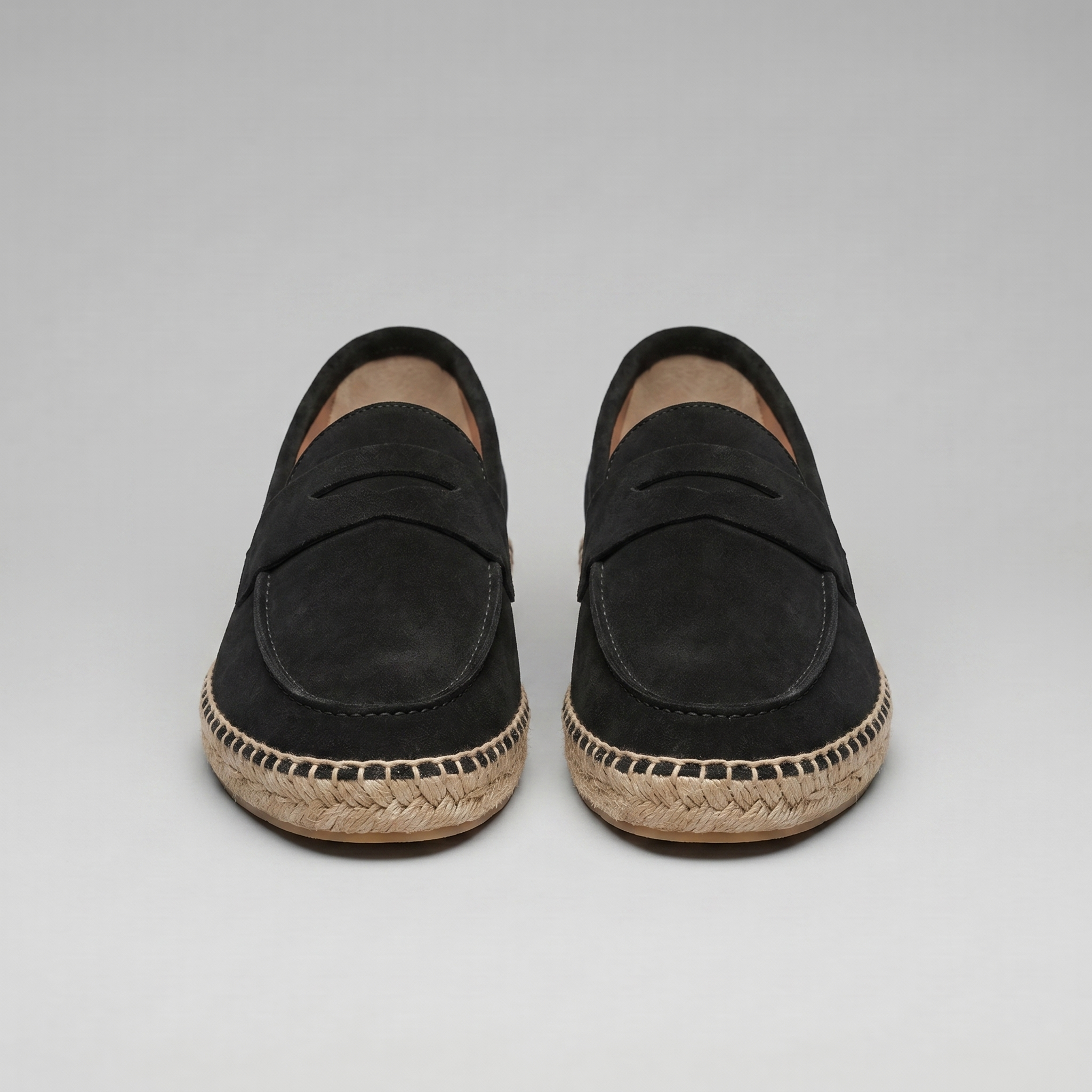Herren Espadrille Penny Loafers