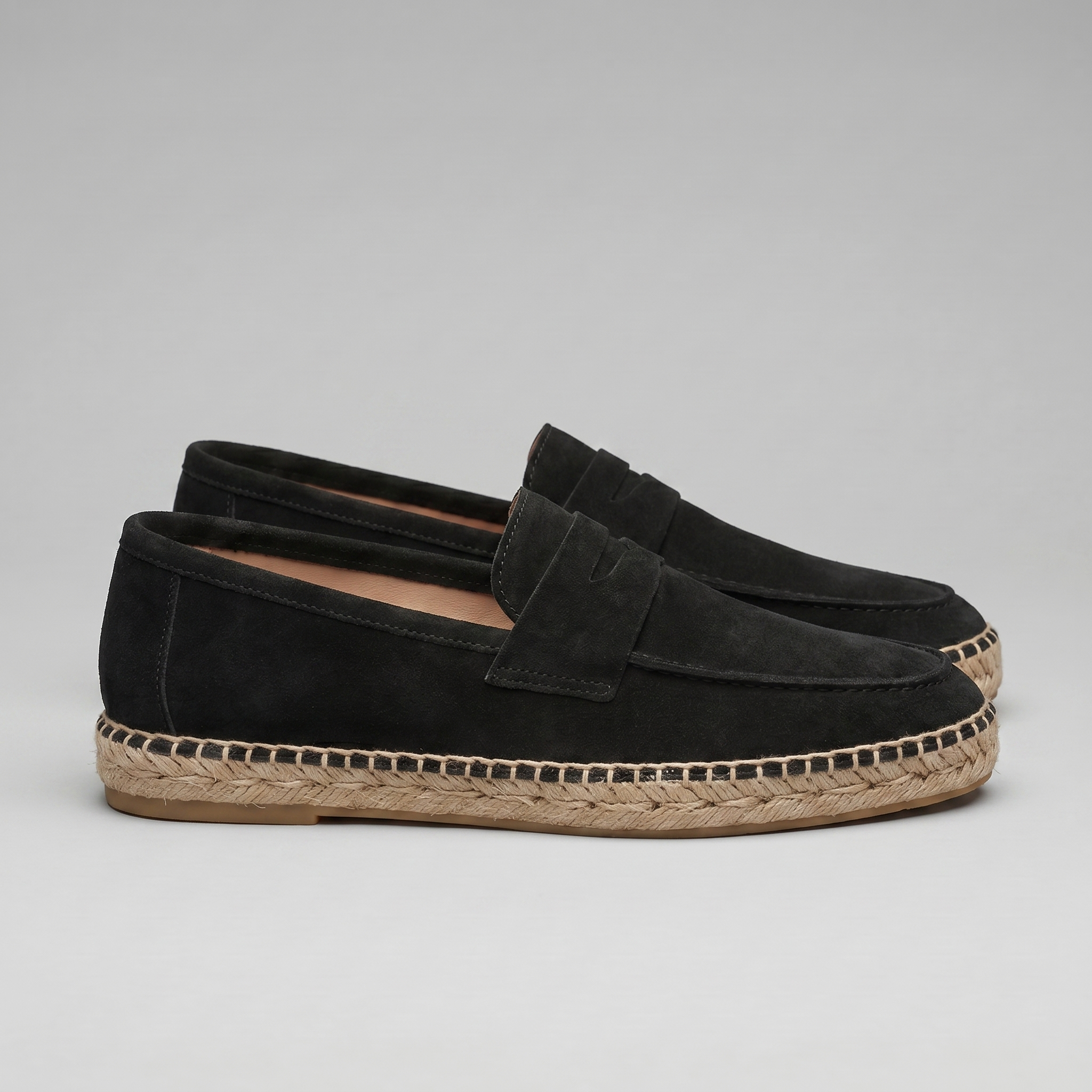 Herren Espadrille Penny Loafers