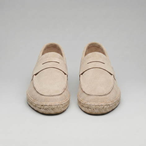 Herren Espadrille Penny Loafers