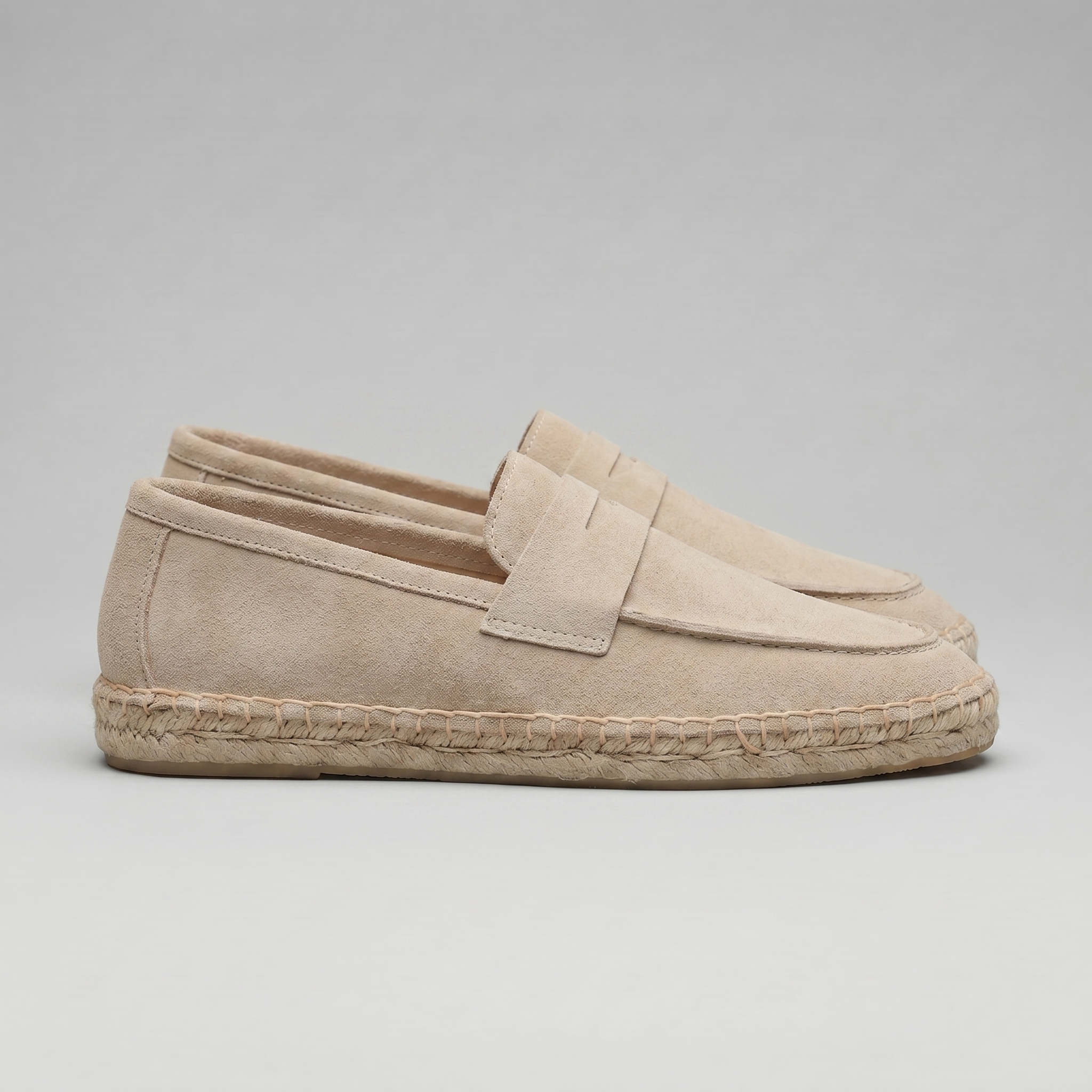 Herren Espadrille Penny Loafers