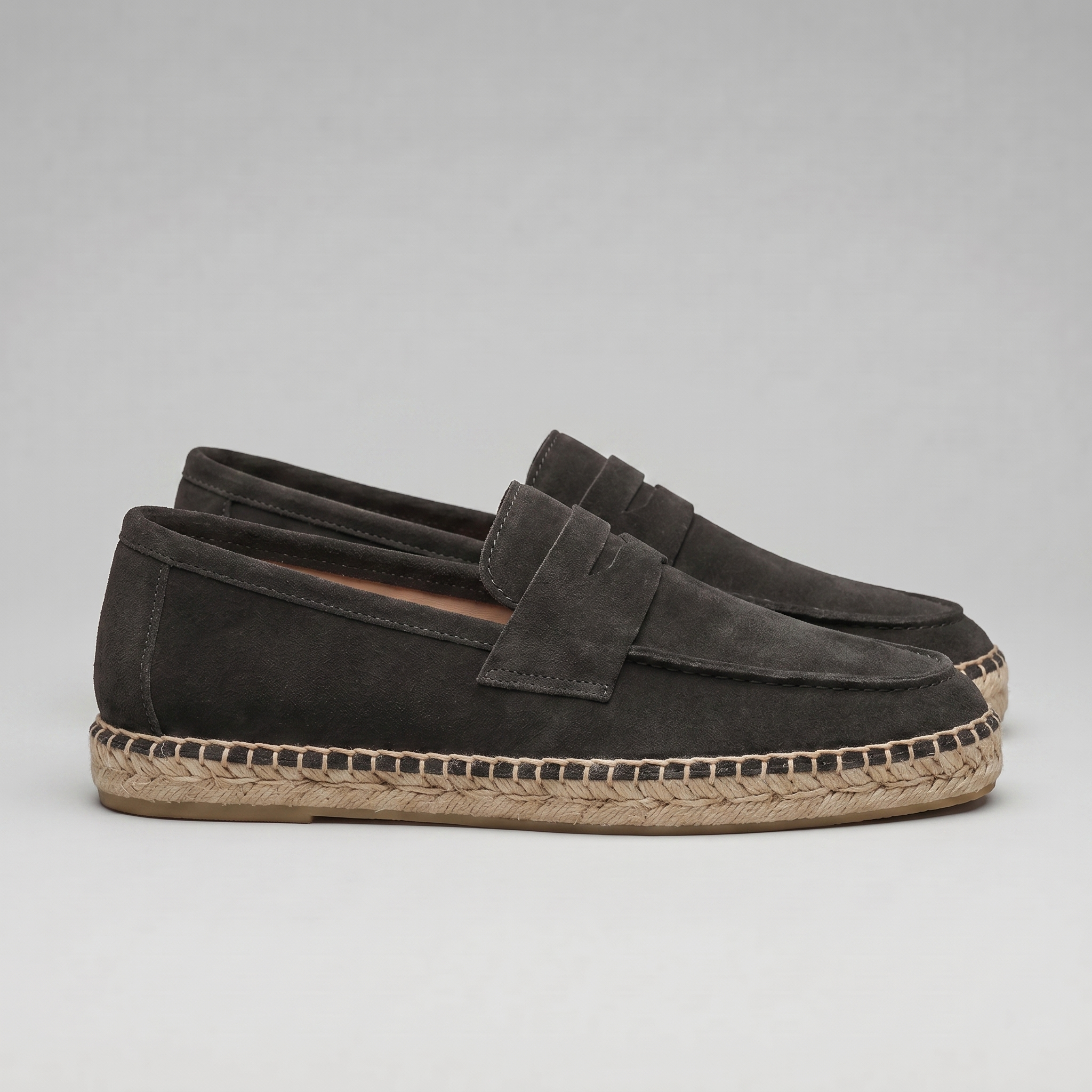 Herren Espadrille Penny Loafers