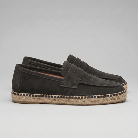 Herren Espadrille Penny Loafers