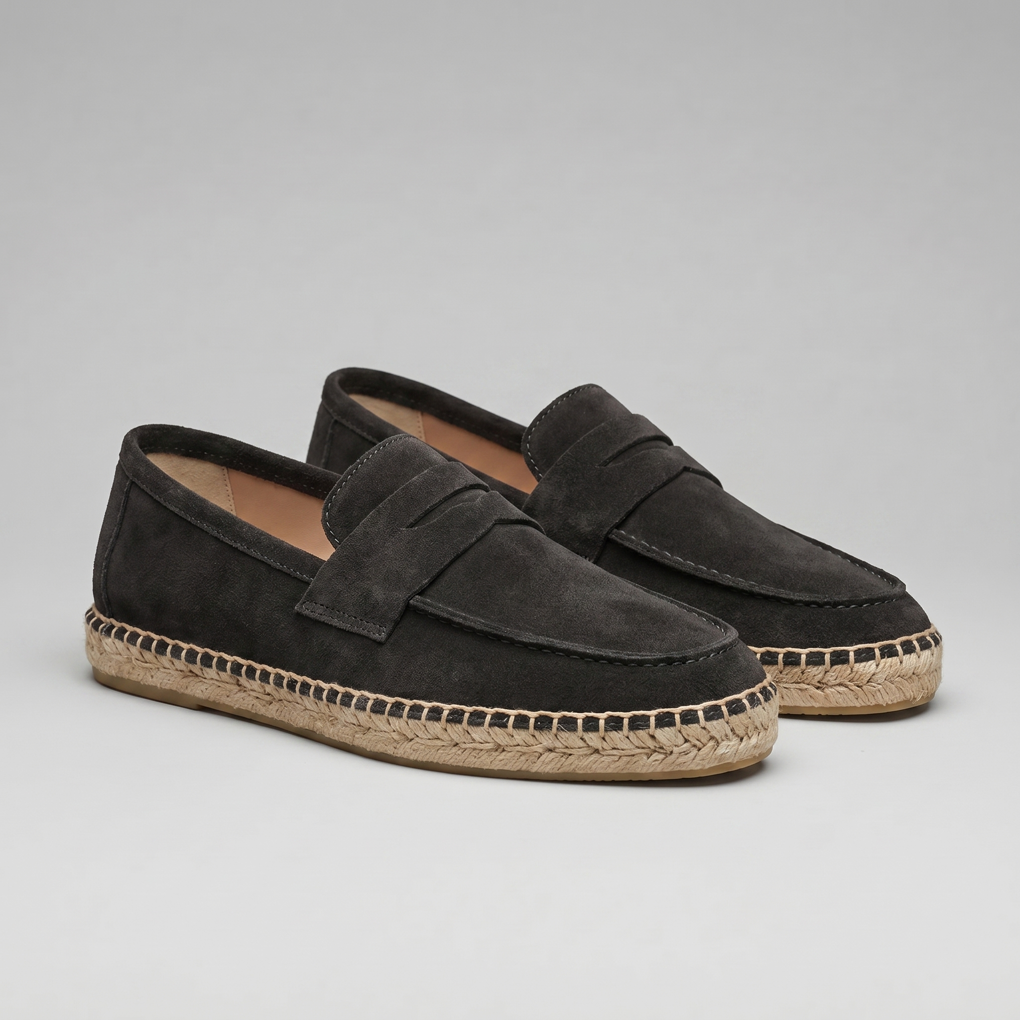 Herren Espadrille Penny Loafers