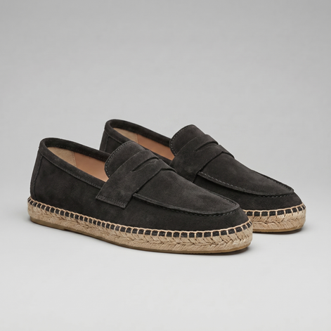 Herren Espadrille Penny Loafers